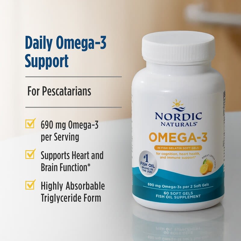 オメガ3、レモン、ソフトジェル60粒（1粒あたり345mg）