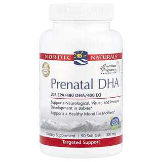 Nordic Naturals, Prenatal DHA, pränatales DHA, 90 Weichkapseln