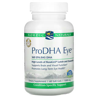 Nordic Naturals, ProDHA para los ojos, 500 mg, 60 cápsulas blandas