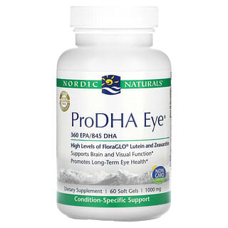 Nordic Naturals, ProDHA para los ojos, 500 mg, 60 cápsulas blandas