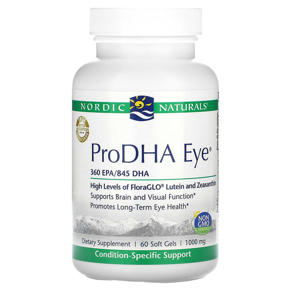 Nordic Naturals, ProDHA Eye（プロDHAアイ）、500mg、ソフトジェル60粒