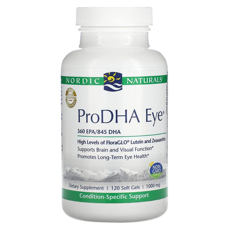 Nordic Naturals ProDHA Eye 1000 mg 120 Softgels