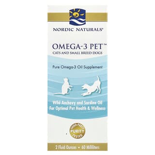 Nordic Naturals, Omega-3 Pet™, Cats and Small Breed Dogs, 2 fl oz (60 ml)