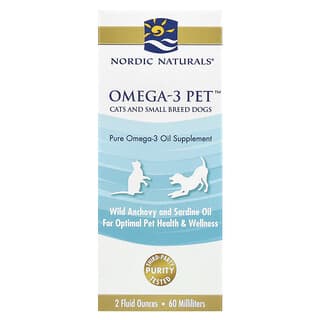 Nordic Naturals, Omega-3 Pet™, Cats and Small Breed Dogs, 2 fl oz (60 ml)