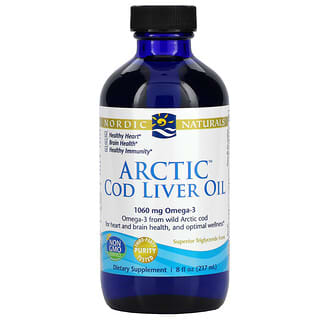 Nordic Naturals, Óleo de Fígado de Bacalhau do Ártico, 237 ml (8 fl oz)