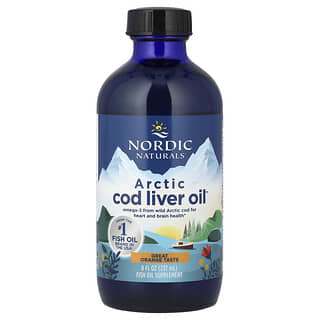Nordic Naturals, Arctic Cod Liver Oil™, arktischer Kabeljau-Lebertran, Orange, 1.060 mg, 237 ml (8 fl. oz.)