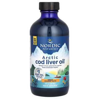 Nordic Naturals, Arctic Cod Liver Oil, Jeruk, 237 ml (8 ons cairan)