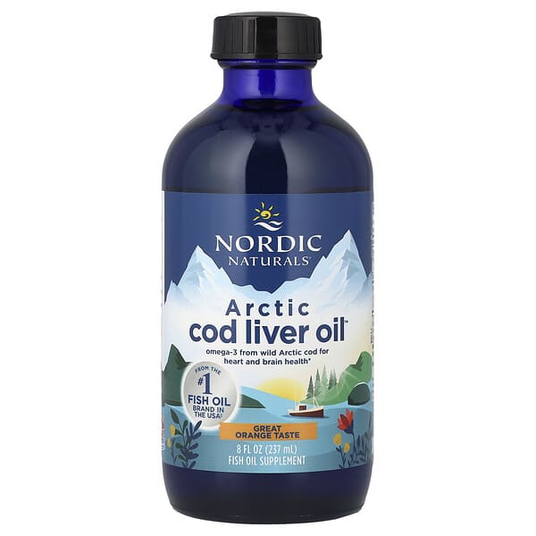 Nordic Naturals, Arctic Cod Liver Oil™, 오렌지맛, 1,060mg, 237ml(8fl oz)