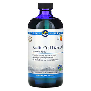 Nordic Naturals, Óleo de Fígado de Bacalhau Ártico, Laranja, 473 ml (16 fl oz)