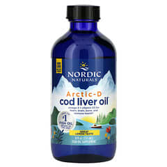 نورديك ناتورالز‏, Arctic-D Cod Liver Oil زيت كبد سمك القد القطبي الشمالي، نكهة الليمون، 8 أونصات سائلة (237 مل)