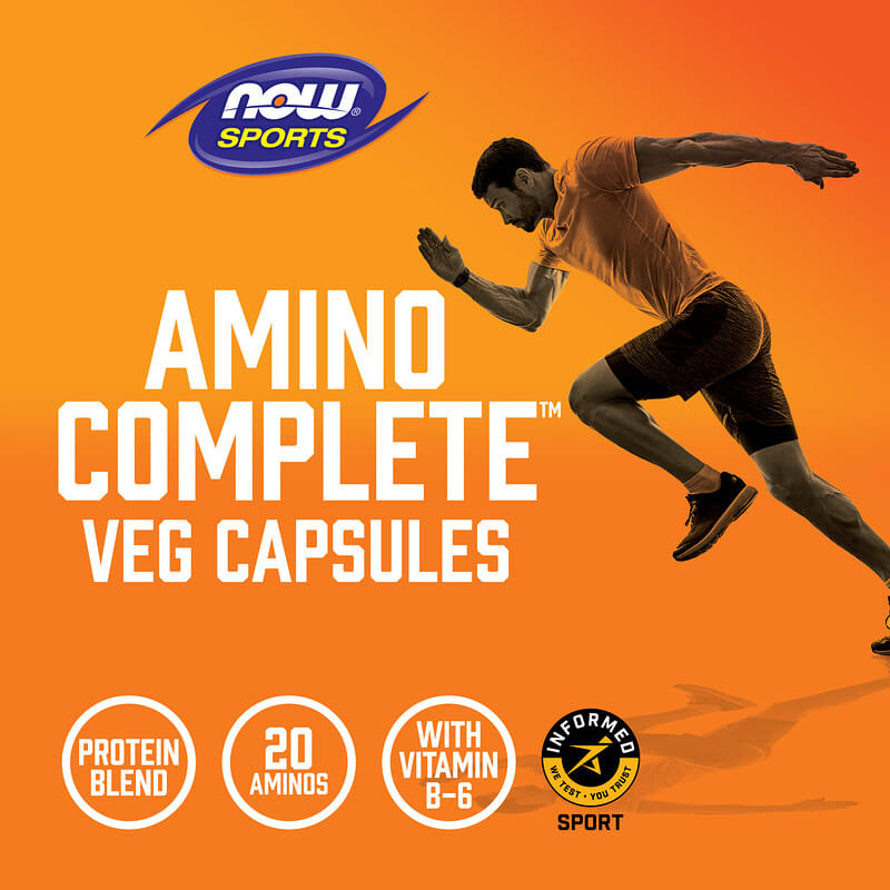 NOW Foods Amino Complete Acid Supplements, 120 Veg Capsules