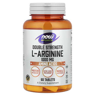 NOW Foods, Sports, L-Arginine, 1,000 mg, 60 Tablets