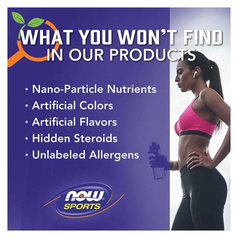 NOW Foods, Sports, аргинин и орнитин, 500 мг/250 мг, 250 вегетарианских капсул