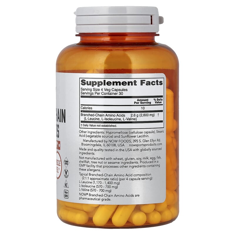 スポーツ、分岐鎖アミノ酸、ベジカプセル120粒（1粒あたり650mg）