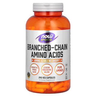 NOW Foods, Sports, Acides aminés à chaîne ramifiée, 240 capsules
