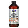 Sports, Triple Strength L-Carnitine Liquid, Citrus, 3,000 mg, 16 fl oz (473 ml)