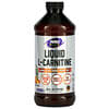 NOW Foods, Sports, L-carnitina líquida, Ponche tropical, 1000 mg, 473 ml (16 oz. Líq.)