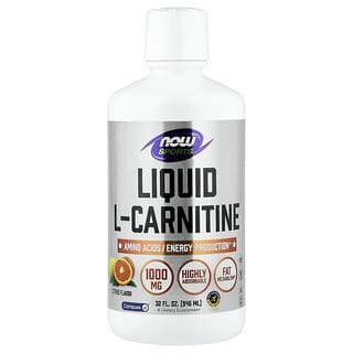 NOW Foods, Sports, Liquid L-Carnitine, Citrus, 32 fl oz (946 ml)