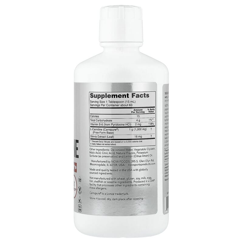 Sports, Liquid L-Carnitine, Citrus, 32 fl oz (946 ml)
