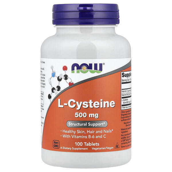 L-Cysteine, 500 mg, 100 Tablets