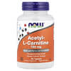 NOW Foods, Acetyl-L Carnitine, 750 mg, 90 Tablets