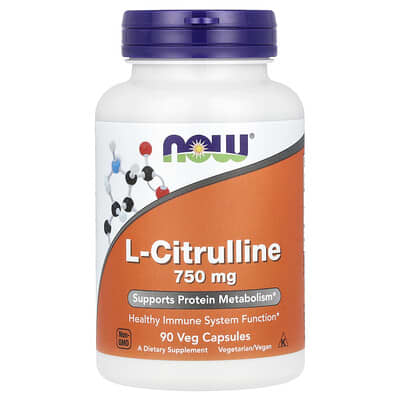 NOW Foods, L-Citrulline, 750 mg, 90 Vegetarian Capsules
