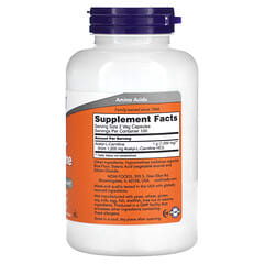 NOW Foods, Acetyl-L-Carnitin, 500 mg, 200 pflanzliche Kapseln