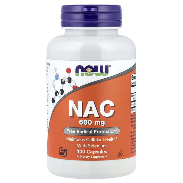 NOW Foods, NAC с селеном, 100 капсул