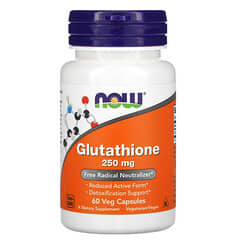 NOW Foods, Glutathione, 250 mg, 60 Veg Capsules
