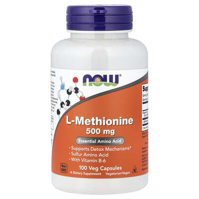 NOW Foods, L-Methionine, 100 Vegetarian Capsules