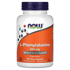 NOW Foods, L-Phenylalanine, L-Phenylalanin, 500 mg, 120 pflanzliche Kapseln