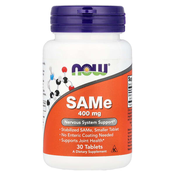 NOW Foods (나우푸드), SAMe, 400mg, 30정