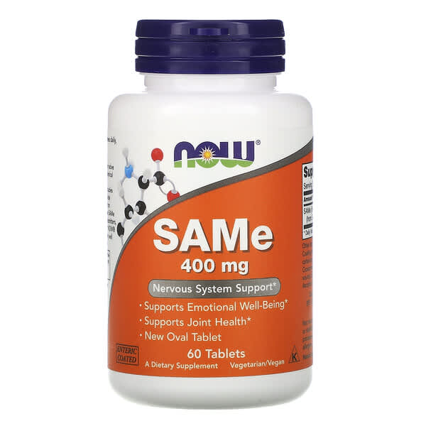 Now Foods, SAMe、400 mg、60錠