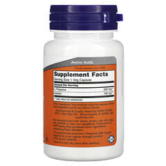 NOW Foods, L-théanine, Double efficacité, 200 mg, 60 capsules végétales