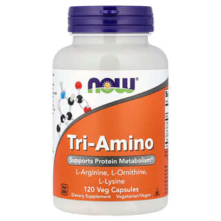 NOW Foods, Tri-Amino, 120 Cápsulas Vegetais