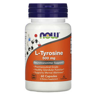 NOW Foods, L-Tyrosine, 500 mg, 60 Capsules
