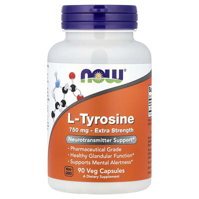Norland NOW Foods, L-Tyrosine, 750 mg, 90 Veg Capsules supplement Uganda UGX 53002