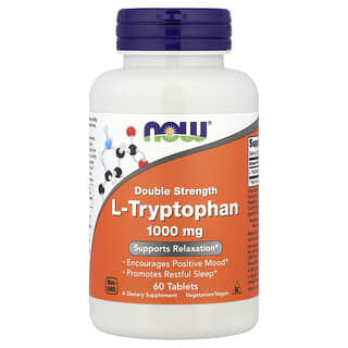NOW Foods (나우푸드), l-트립토판, 1,000mg, 60정