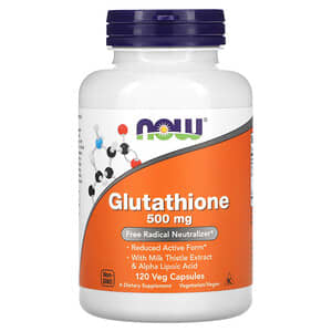 NOW Foods, Glutathione, 500 mg, 120 Veg Capsules'