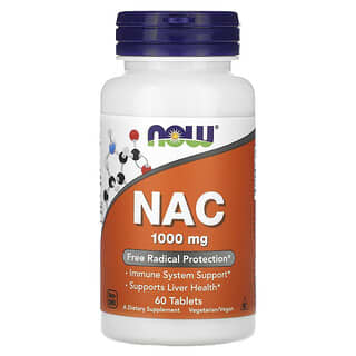 NOW Foods, NAC, 1,000 mg, 60 Tablets