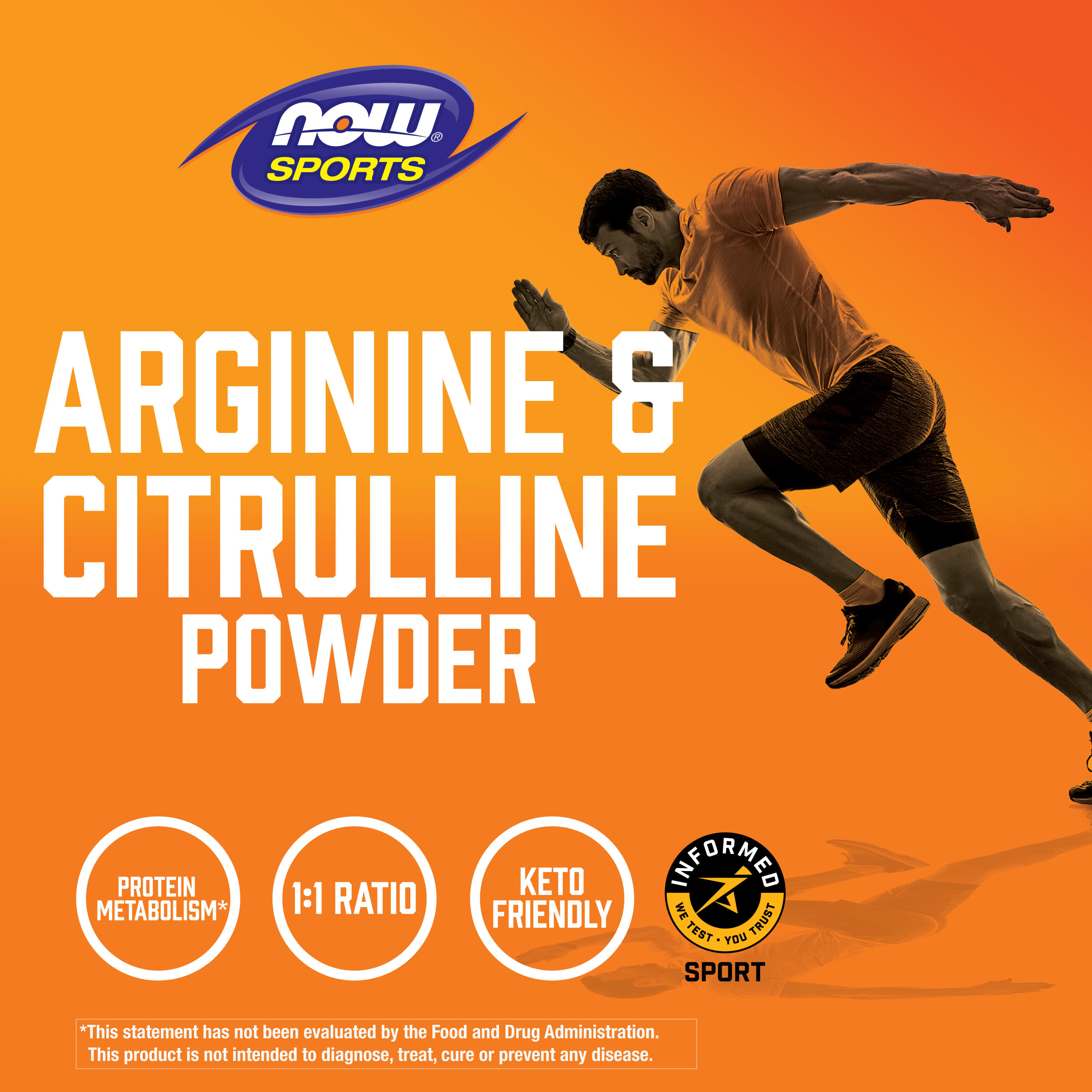 NOW Foods, Sports, Arginine & Citrulline Powder, 12 oz (340 g)
