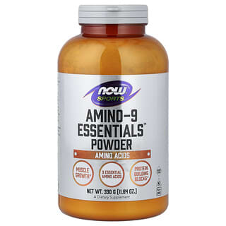 NOW Foods, Sports, Amino-9 Essentials™ em Pó, 330 g (11,64 oz)