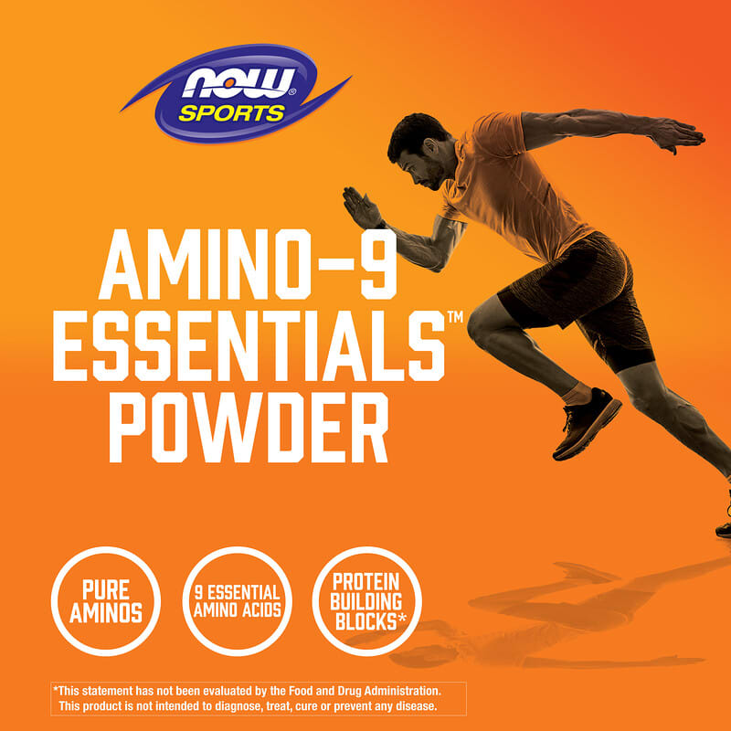 NOW Foods, Deportes, 9 aminoácidos esenciales en polvo, 11,64 oz (330 g)