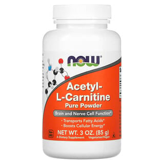 NOW Foods, Acétyl-L-carnitine, 85 g