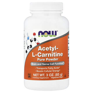 NOW Foods, Acetil-L-carnitina, 85 g (3 oz)