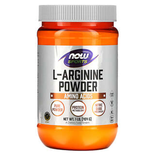 NOW Foods, Sports, L-Arginina em Pó, 454 g (1 lb)