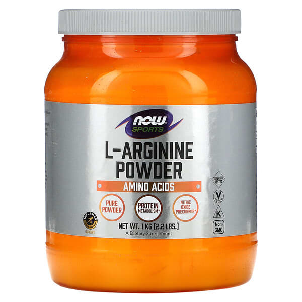 NOW Foods, Sports, L-Arginine Powder, Argininpulver, 1 kg (2,2 lbs.)