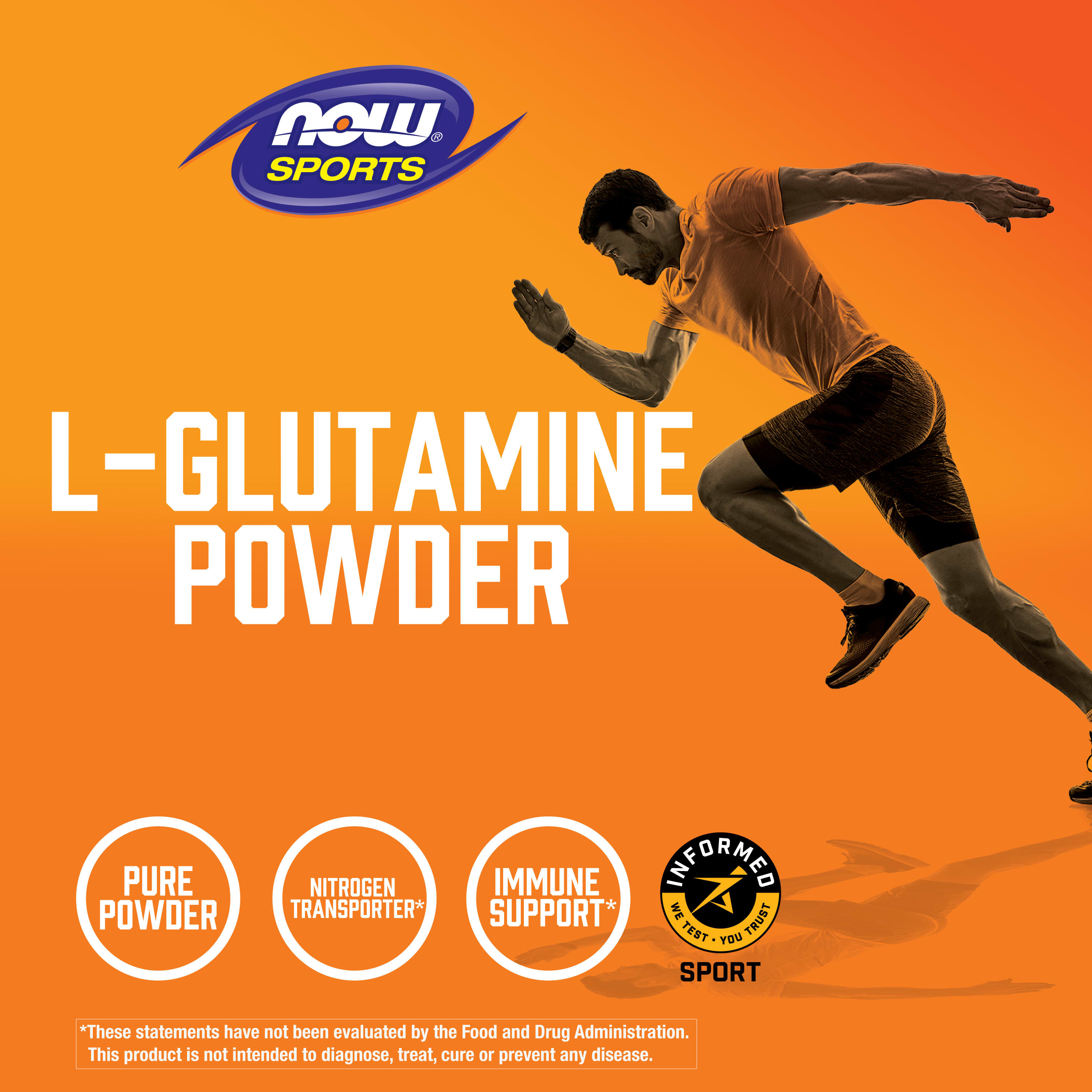 NOW Foods, Sports, LGlutamine Powder, 6 oz (170 g)