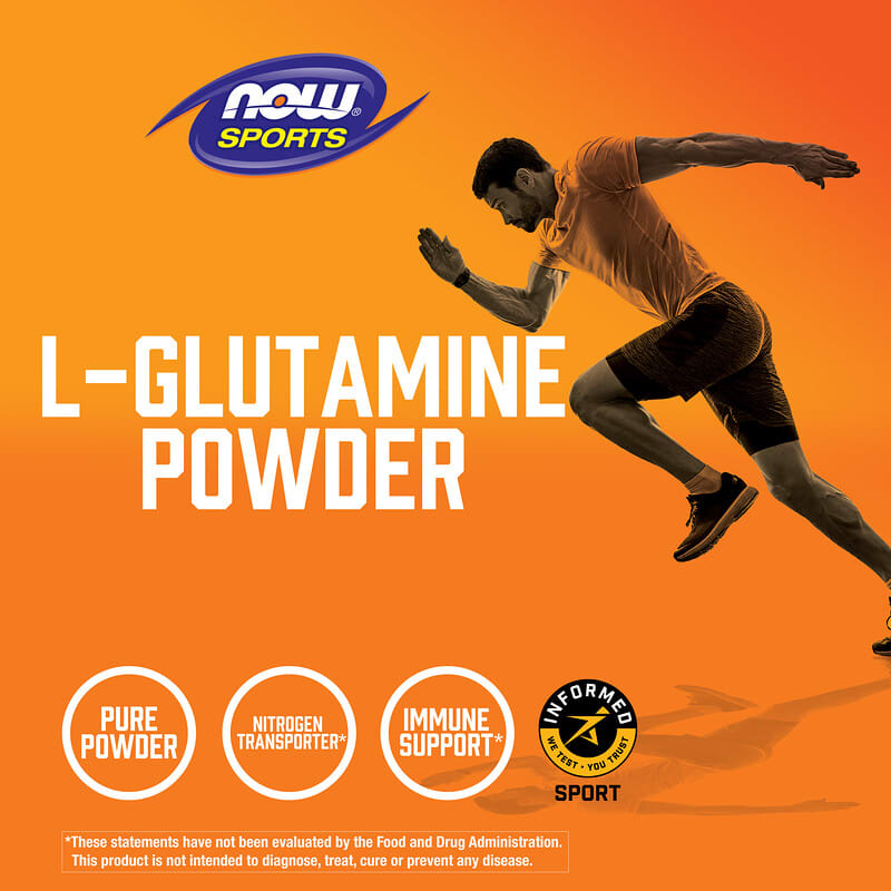 NOW Foods, Sports, L-Glutamine Powder, 2,2 фунта (1 кг)