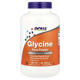 Now Foods, Glycine, Poudre pure, 454 g
